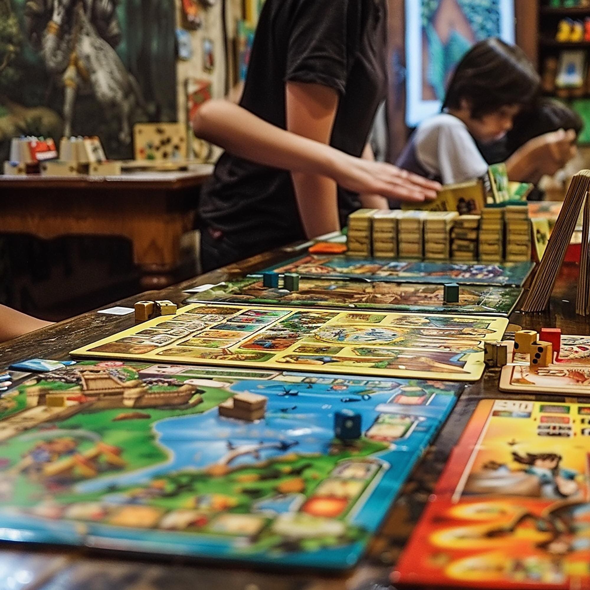 Malam game keluarga dengan berbagai game papan