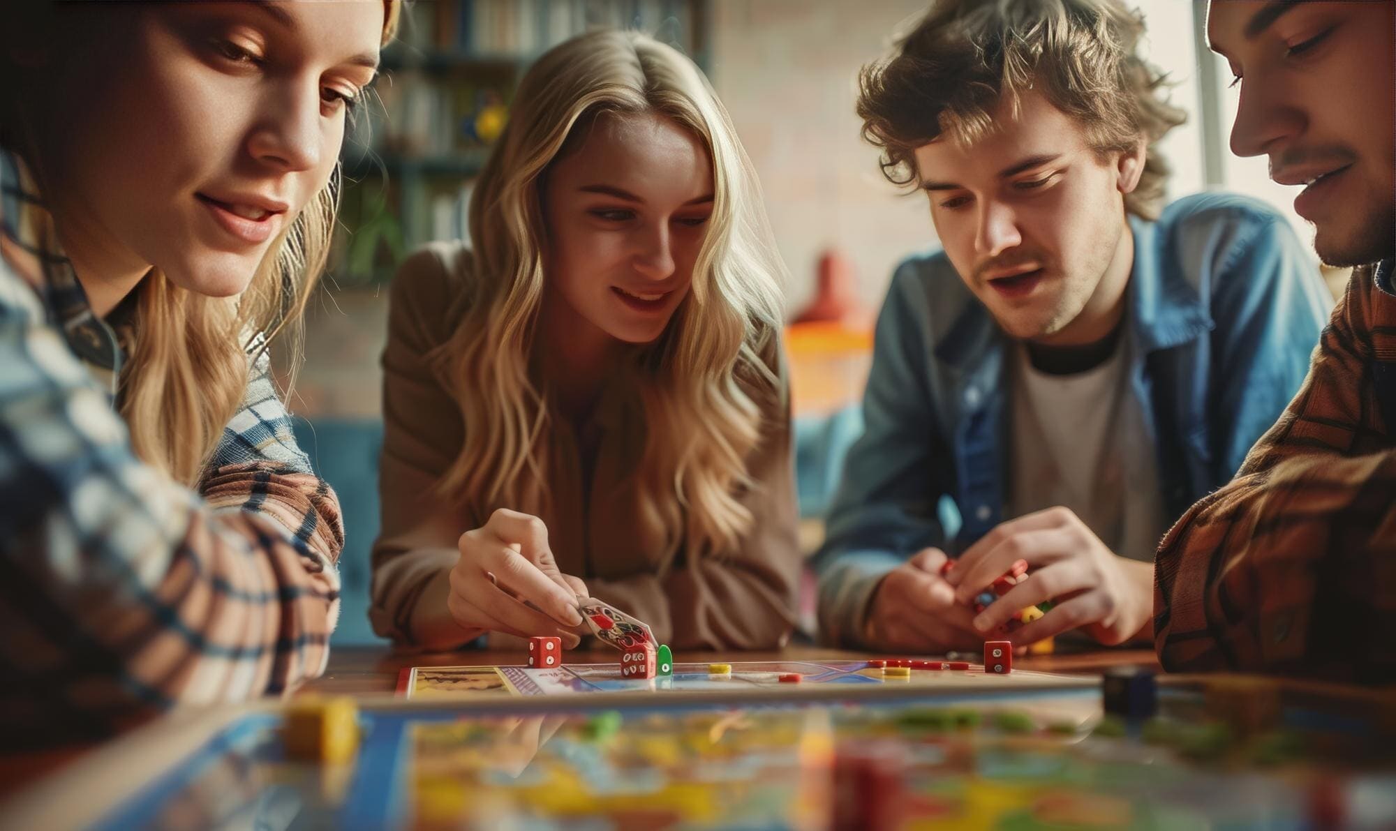 Tim Boardlithyea sedang mengatur acara permainan papan